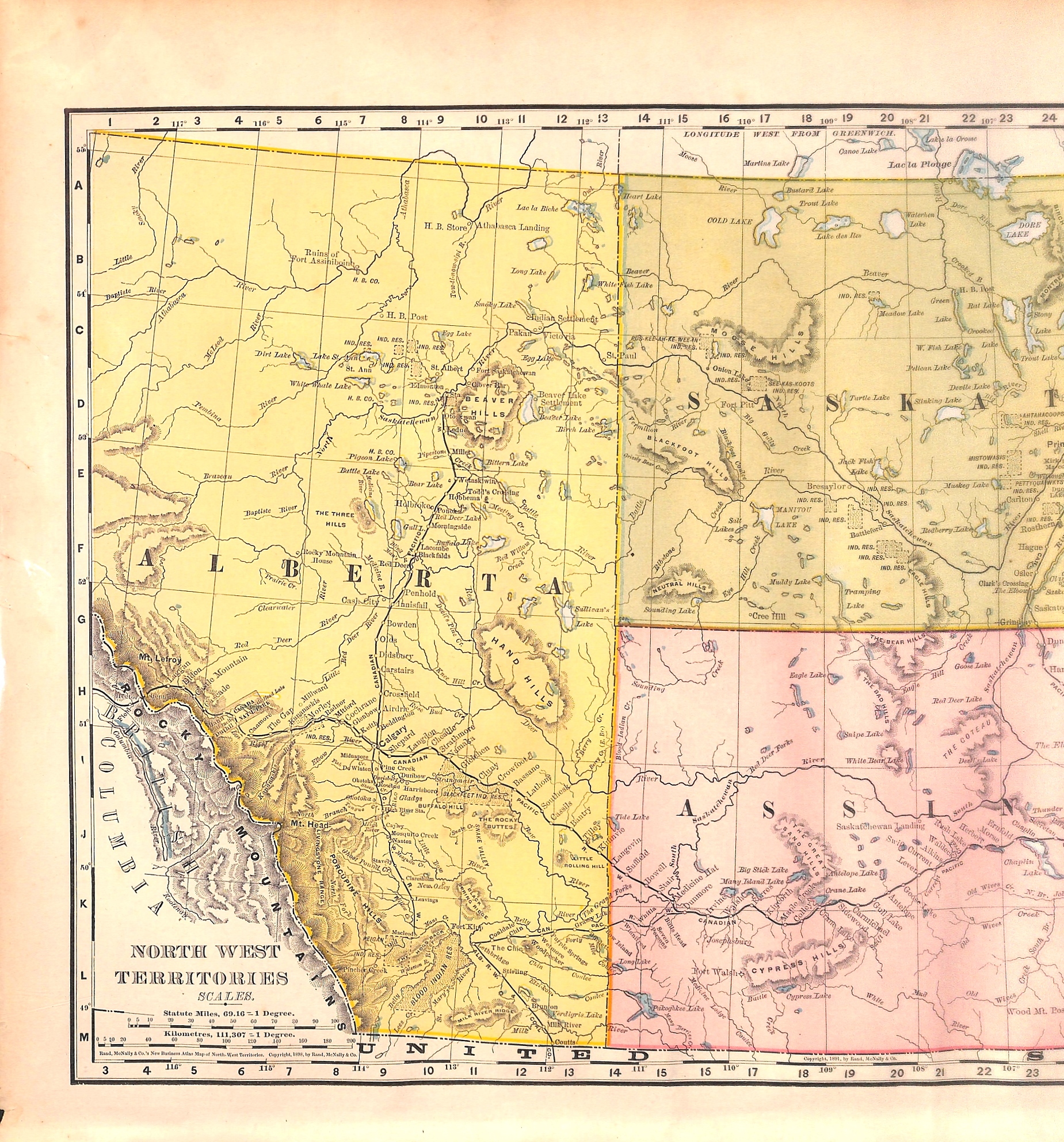 Hildebrand's Canada maps Yukon Territoy Canada Northwest Territories Alberta West: British Columbia Hildebrand's Urlaubskarten 